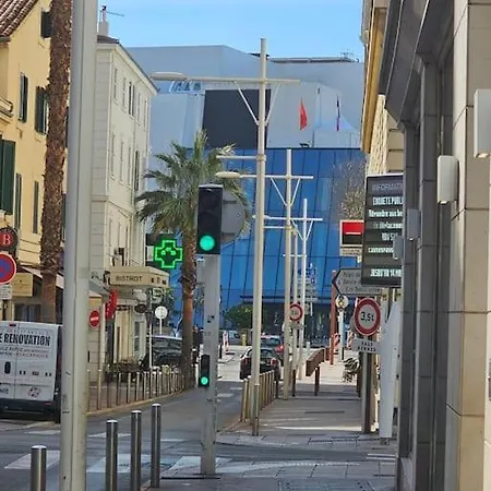 Meilleure Localisation A Cannes, Palais Des Festivals, Rue D'antibes, Charme Mansardes, Plafonds Bas A Certains Endroits
